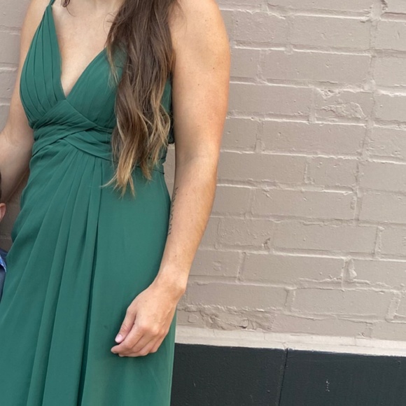 Azazie Green Bridesmaid Dress - Picture 4 of 6